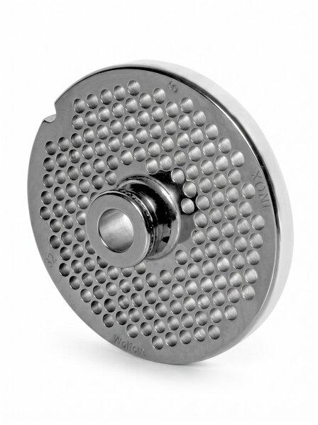 WOLFCUT | Grilles de hachoir en inox pour taille 32 | avec moyeu | 1 encoche | longue durée de vie | 5mm