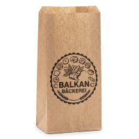 Bakery bags Balkan | 21+7x42cm | Brown | Threaded 1000...