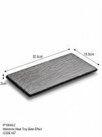Melamine meat tray | 32,5x16,5x2cm | Black | Slade Effect...