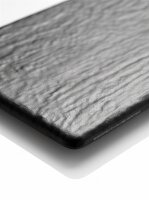 Melamin Fleischtablett | 32,5x16,5x2cm | Schwarz | Slade Effect Board | CODE 457