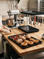 Melamine vleesschaal | 51x24x2cm | Zwart | Pastry presentatieplateaus | CODE 400 | Atlas Code : 706