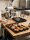 Melamine vleesschaal | 51x24x2cm | Zwart | Pastry presentatieplateaus | CODE 400 | Atlas Code : 706