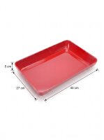 Melamin Fleischtablett | 40x27x5cm | Rot |...