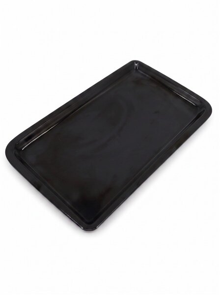 Melamin Fleischtablett | 35x18x2cm | Schwarz | Pastry Präsentationsplatten | CODE 535