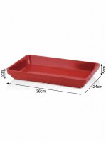 Melamine meat tray | 36x24x5cm | Red | Display platters |...