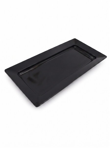 Melamin Fleischtablett | 43x21x4cm | Schwarz | Buffet Präsentationsplatten,CODE 547 | Atlas CODE 720