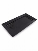 Melamine meat tray | 43x21x4cm | Black | Buffet display...