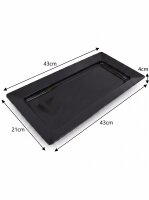 Melamine meat tray | 43x21x4cm | Black | Buffet display...