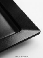 Melamin Fleischtablett | 43x21x4cm | Schwarz | Buffet Präsentationsplatten,CODE 547 | Atlas CODE 720