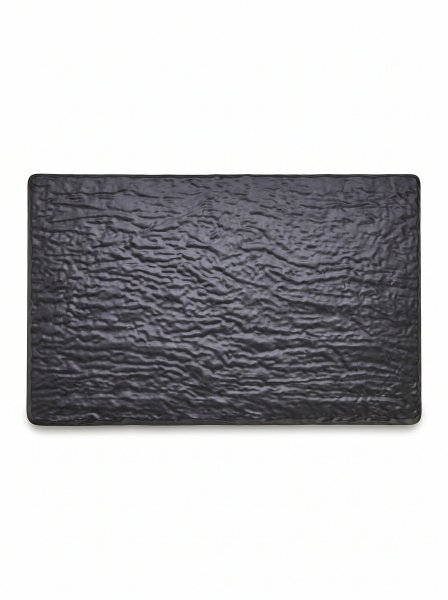 Melamin Fleischtablett | 52,5x32,5x2cm | Schwarz | Slate Effect Board | CODE 460 | 394B