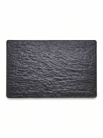 Melamin Fleischtablett | 52,5x32,5x2cm | Schwarz | Slate...