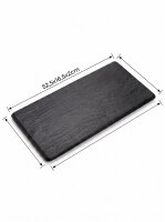Melamine meat tray | 52,5x16,5x2cm | Black | Slate Effect...