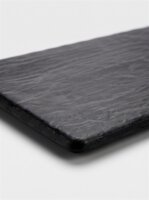 صينية لحم من الميلامين | 52,5x16,5x2cm | أسود | Slate Effect Board | CODE 458 Atlas Code : 393
