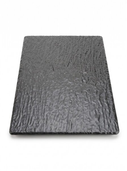 Melamin Fleischtablett | 26,5x32,5x2cm | Schwarz | Slade Effect Board | CODE 459 | Atlas Code 742
