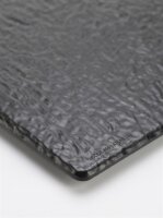 Melamin Fleischtablett | 26,5x32,5x2cm | Schwarz | Slade Effect Board | CODE 459 | Atlas Code 742