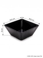 Bol carré en mélamine | 19,5x19,5x8cm |...