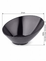 Melamin Schale Oval | 21cm | Schwarz | Axis Bowl | Atlas...