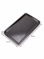 Melamine meat tray | 36x21x2cm | Black | Avanos display...