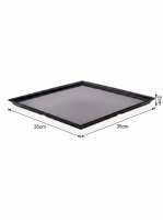 Melamine meat tray | 35x35x2cm | Black | Pastry display...