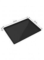 Melamine meat tray | 35x25x2cm | Black | Pastry display...