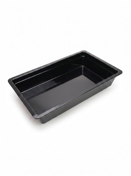Melamine meat tray | 53x32,5x10cm | Black | GN 1/1 100mm | CODE 568 | Atlas Code : 781B