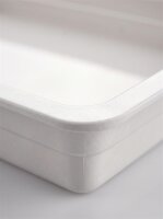 Melamine meat tray | 53x32,5x6,5cm | White | GN 1/1 65mm | CODE 576 | 780W
