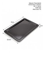 Melamin Fleischtablett | 53x32,5x2cm | Schwarz | Gn 1/1...
