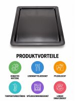 Melamine vleesschaal | 53x32,5x2cm | Zwart | Gn 1/1 20mm | CODE 504 | Atlas Code 779