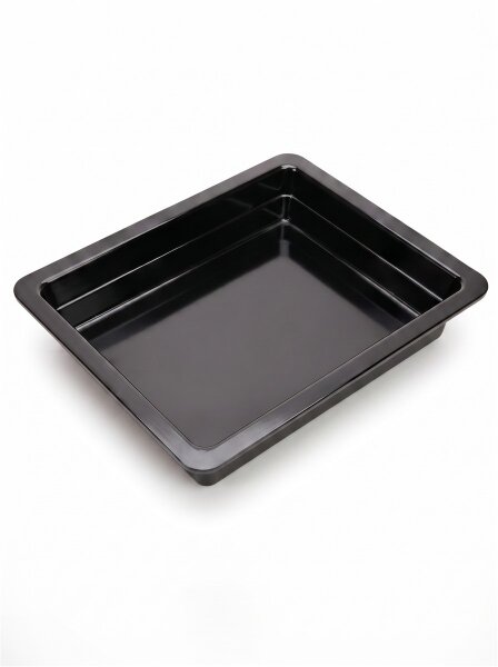 Melamine meat tray | 26x32,5x6,5cm | Black | GN 1/2 65mm | CODE 575 | Atlas Code 777