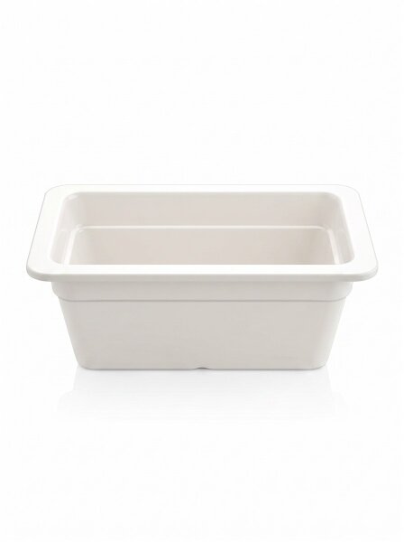 Melamin Fleischtablett | 26,5x16,5x10cm | Weiß | GN 1/4 100mm | CODE 618 | Atlas CODE 772
