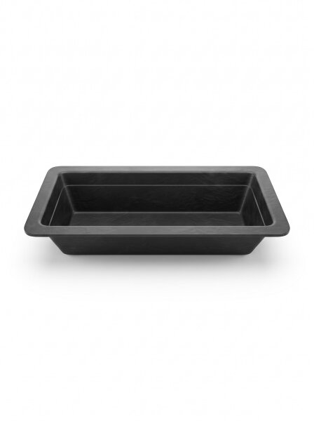 Melamin FleischTablett | 32,5x17,7x10cm | Schwarz | GN 1/3 100mm | CODE 563 | Atlas CODE 775