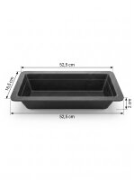 Melamine meat tray | 32,5x17,7x10cm | Black | GN 1/3...