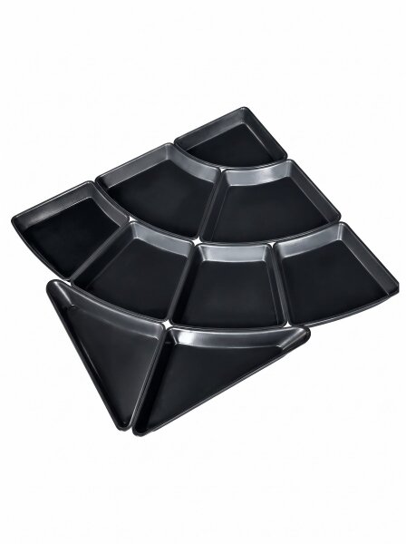 Fleischtablett Eck Präsensation aus ABS Kunststoff | 80x80x5cm
