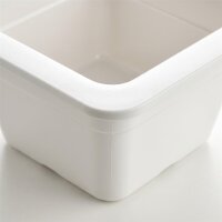 Melamine square bowl | 16x16x10cm | White | GN 1/6 100mm | CODE 572