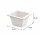 Melamine square bowl | 16x16x10cm | White | GN 1/6 100mm | CODE 572