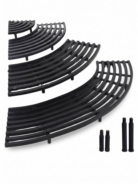 Plateau de présentation à gradins pour viande en plastique ABS | 80x80+5+10cm