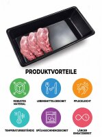 Plateau à viande en plastique ABS | 40x20x9cm