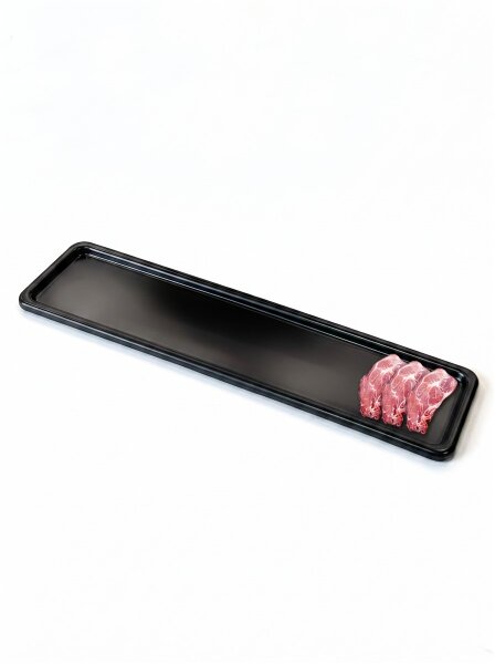 Fleischtablett aus ABS Kunststoff | 40x10x1cm