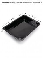 Plateau à viande en plastique ABS | 40x30x6cm |...