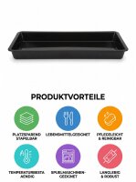 Meat tray made of ABS plastic | 80x30x6cm | Oval edges