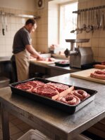 Meat tray made of ABS plastic | 80x30x6cm | Oval edges