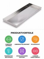 RVS vleesschaal | 80x30x2cm