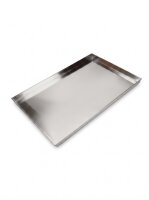 Plateau à viande en inox | 40x30x4cm
