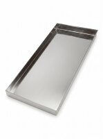 Plateau à viande en inox | 70x30x4cm
