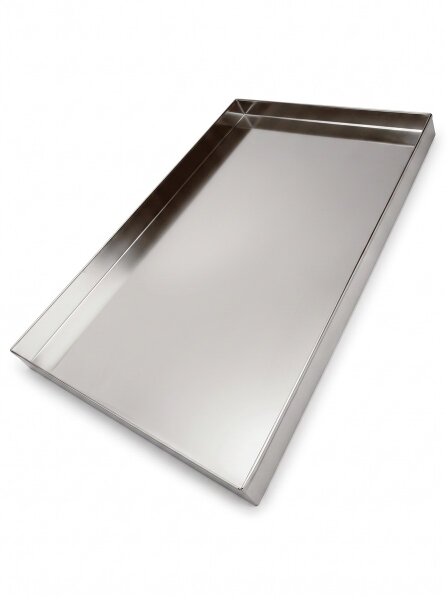 Edelstahl Fleischtablett | 80x50x4cm