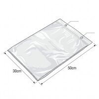 Sachets détachables LDPE | En bloc | 30x50cm | Transparent | 1000 pièces / carton | (10x100)