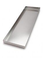 Plateau à viande en inox | 80x25x4cm