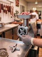 WOLFCUT | Stainless steel cross knife - for size 32 meat grinder - square 15,1mm