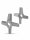 WOLFCUT | Stainless steel cross knife - for size 32 meat grinder - square 15,1mm