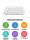XPS Regular foam tray R34-27 | White | 270x176x27mm | 580 pcs/bag